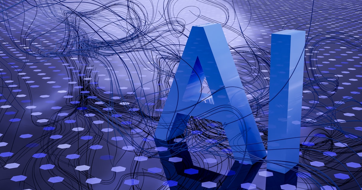 Artificial intelligence technology concept with futuristic digital interface